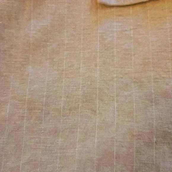 Harve Bernard Womens Linen Pin Striped Blazer Pale Peach Pink Size 8 - Picture 3 of 10